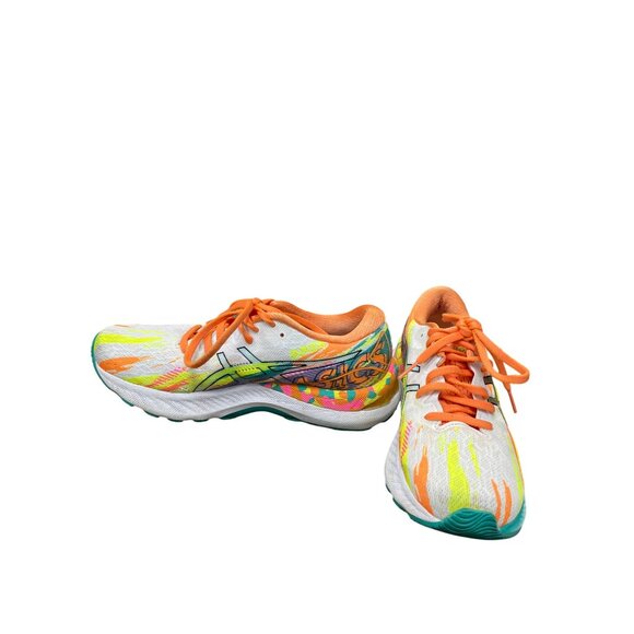 Asics Gel Nimbus 25 Tokyo Edition wms white orange run sneakers Sz 7 SKU 9379 - Picture 2 of 12